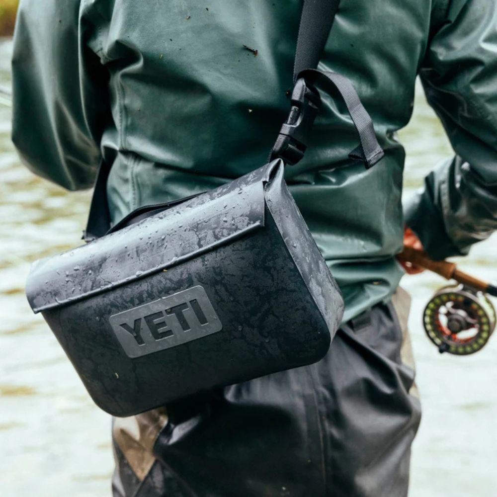 YETI Sidekick Dry® 3L Waterproof Gear Case - Olive/King Crab Orange
