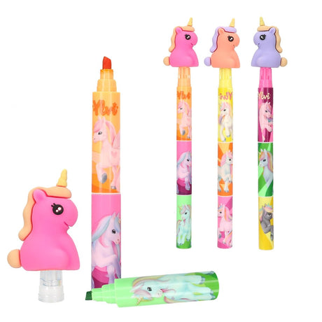 Ylvi Highlighter With Unicorn Topper - Old Railway Line Garden Centre
