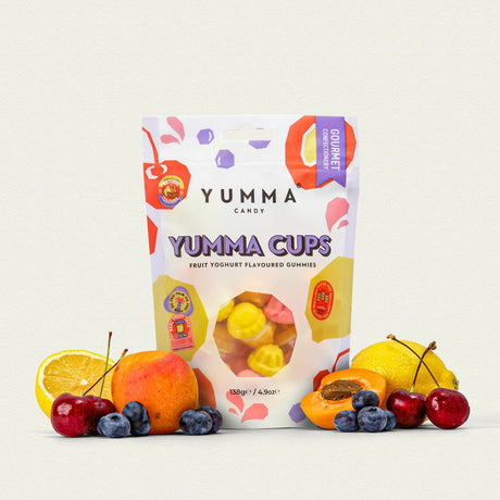 Yumma Candy 138g Yumma Cups (Fruit Yoghurt Gummies) - Old Railway Line Garden Centre