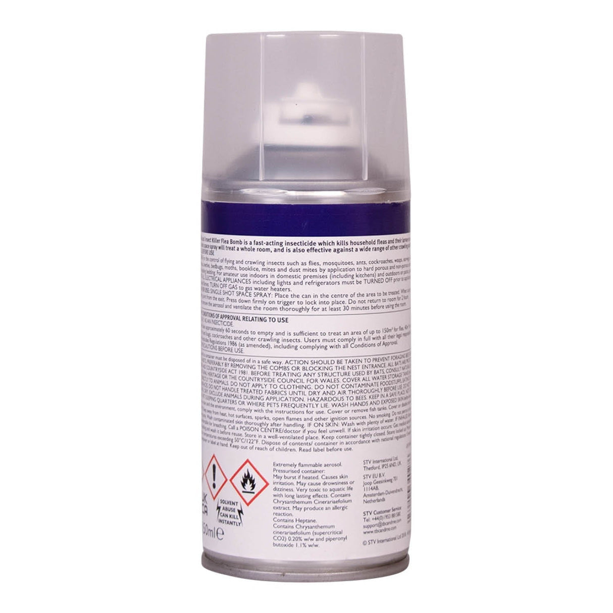 Zero In 150ml Natural Insect Killer Flea Bomb One Shot Aerosol - Old Railway Line Garden Centre