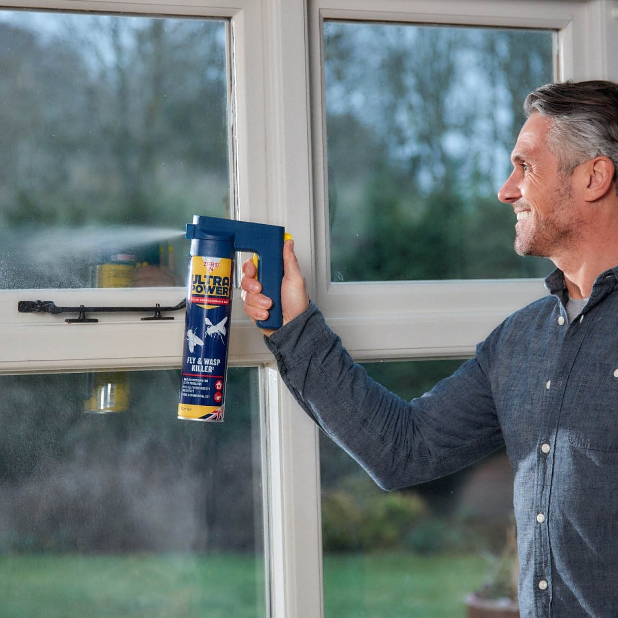 Zero In 600ml Fly & Wasp Killer Trigger Aerosol - Old Railway Line Garden Centre