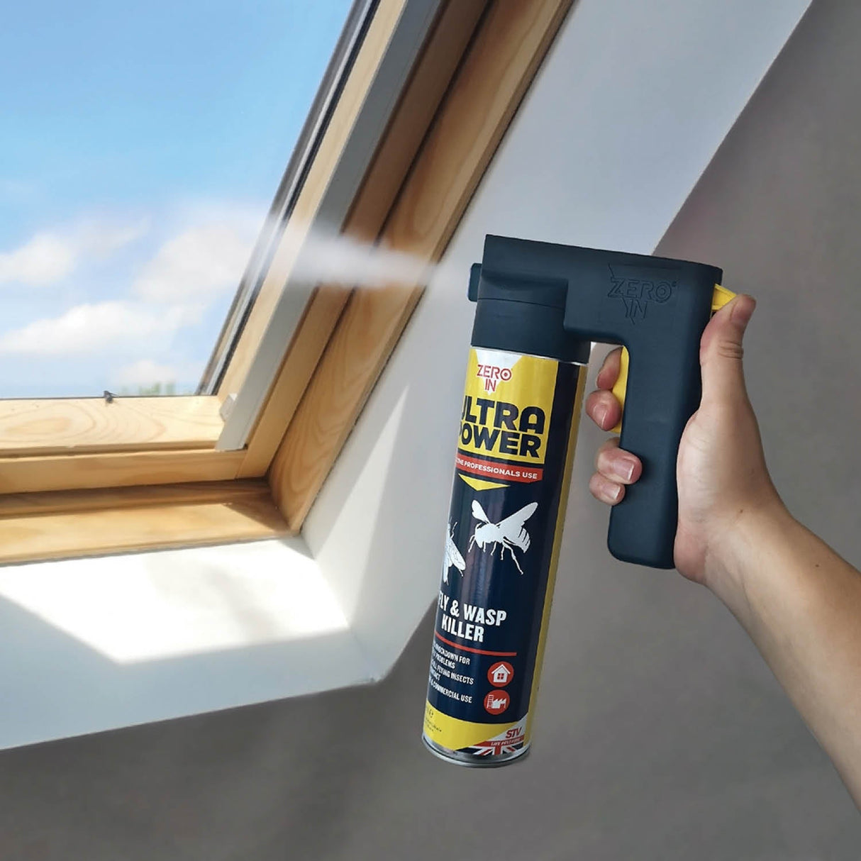 Zero In 600ml Fly & Wasp Killer Trigger Aerosol - Old Railway Line Garden Centre