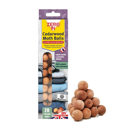 Zero In Cedarwood Moth Repellent Ball (20 Pack) - Old Railway Line Garden Centre
