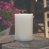 Zero In Citronella Pillar Candle - Wind - resistant Wick 38 Hour Burn Time - Old Railway Line Garden Centre