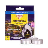 Zero In Citronella Tealight Candles 18 Pack - Old Railway Line Garden Centre