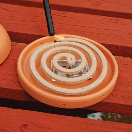Zero In Citronella Terracotta Burner & Coil - 6 - Pack - Old Railway Line Garden Centre