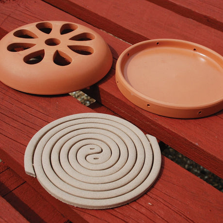 Zero In Citronella Terracotta Burner & Coil - 6 - Pack - Old Railway Line Garden Centre