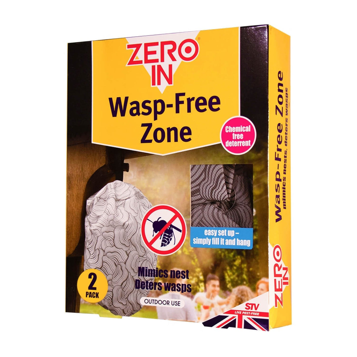 Zero In Wasp - Free Zone Wasp Deterrent (2 Pack) - Old Railway Line Garden Centre