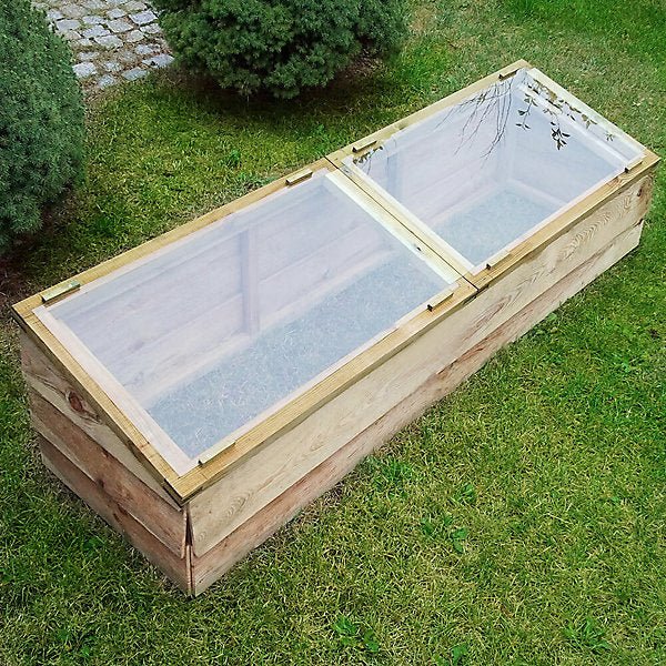 Zest 4 Leisure 1.7m Large Wooden Cold Frame - Old Railway Line Garden Centre