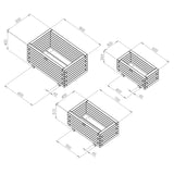 Zest 4 Leisure Small Gresford Planter - Old Railway Line Garden Centre