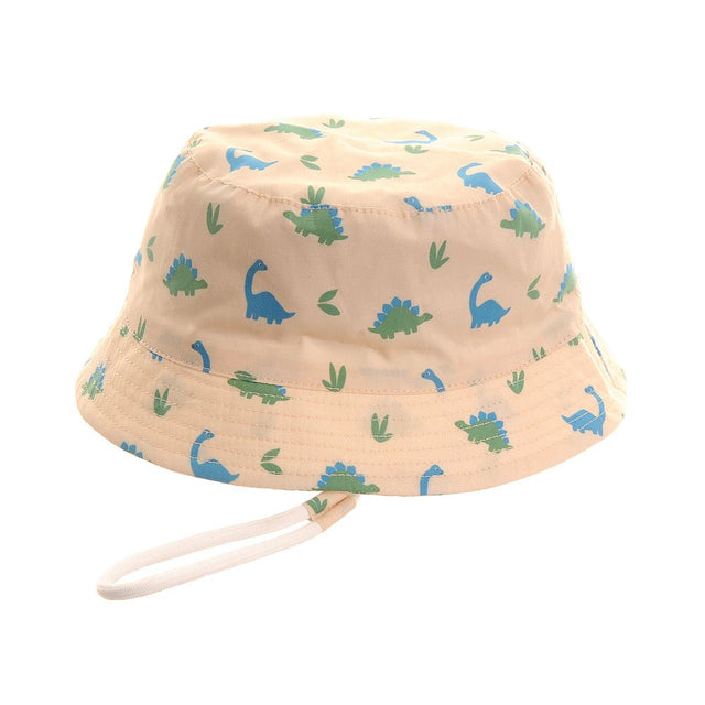 Ziggle Baby Blue/Green Dinos Sun Hat (0 - 12months) - Old Railway Line Garden Centre