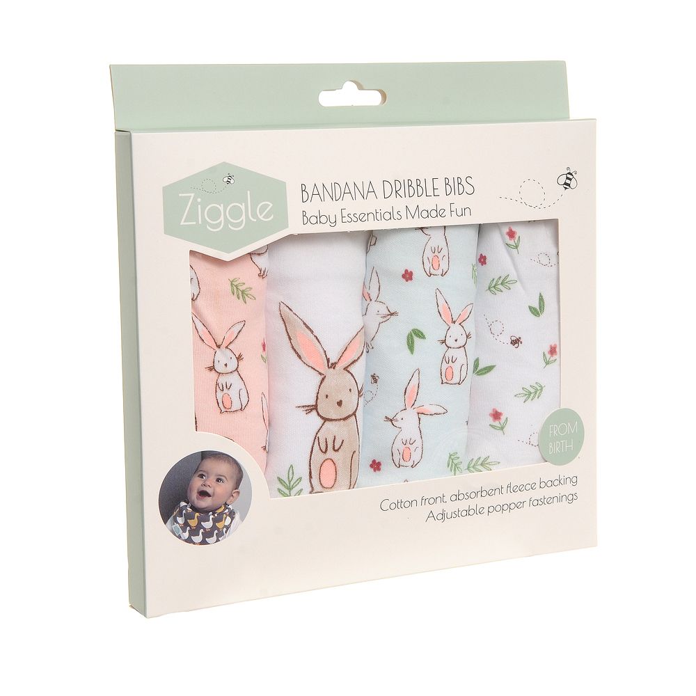Ziggle Baby Bunnies Bib Set