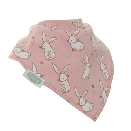 Ziggle Baby Bunnies on Pink Bib - Old Railway Line Garden Centre
