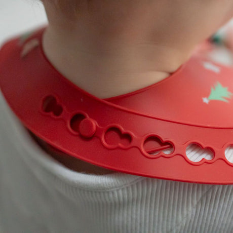 Ziggle Baby Catch It Silicone Bib Christmas