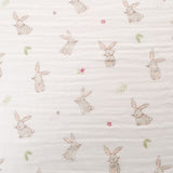 Ziggle Baby Cotton Muslin Bunnies Washcloths 4 Pack