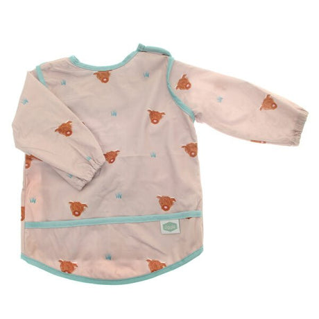 Ziggle Baby Coverall Feeding Bib Highland Cow - Old Railway Line Garden Centre