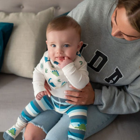 Ziggle Baby Dino Leggings and Socks Set (6 - 12months) - Old Railway Line Garden Centre