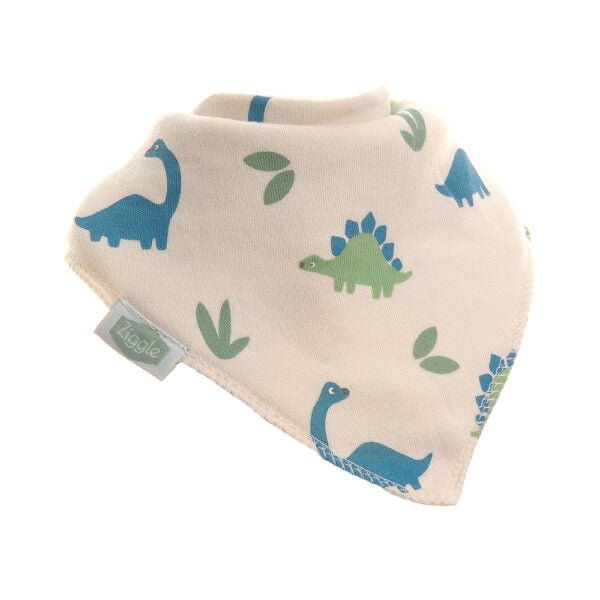 Ziggle Baby Dino Print Bib - Old Railway Line Garden Centre