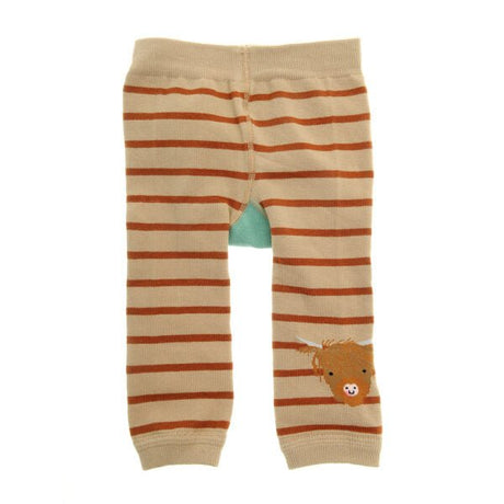 Ziggle Baby Highland Cow Leggings and Socks Set (6 - 12months) - Old Railway Line Garden Centre