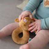 Ziggle Baby Highland Cow Plush Baby Rattle