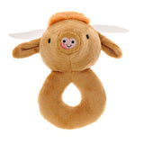 Ziggle Baby Highland Cow Plush Baby Rattle