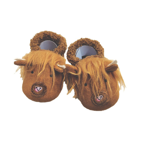 Ziggle Baby Highland Cow Slippers - Old Railway Line Garden Centre