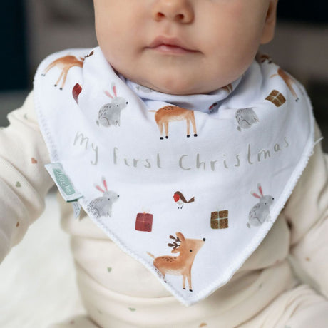 Ziggle Baby My First Christmas Winter Animals Bib