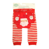 Ziggle Baby Santa Leggings and Socks Set - 0-6 Months