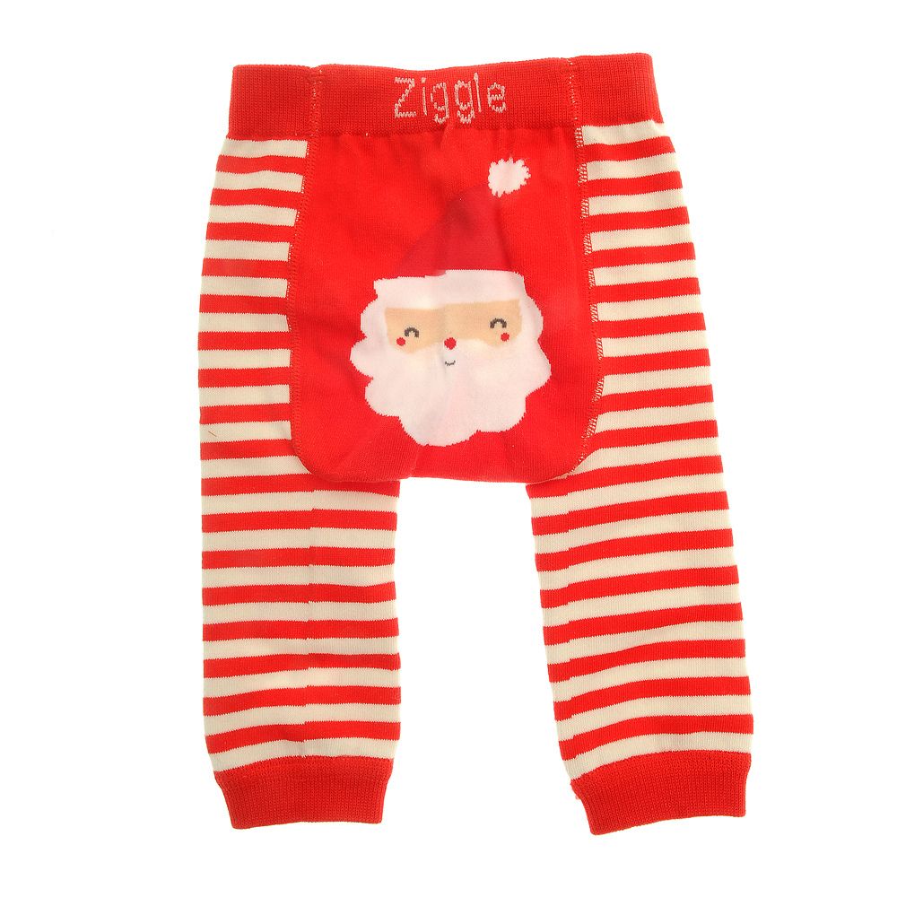 Ziggle Baby Santa Leggings and Socks Set - 0-6 Months