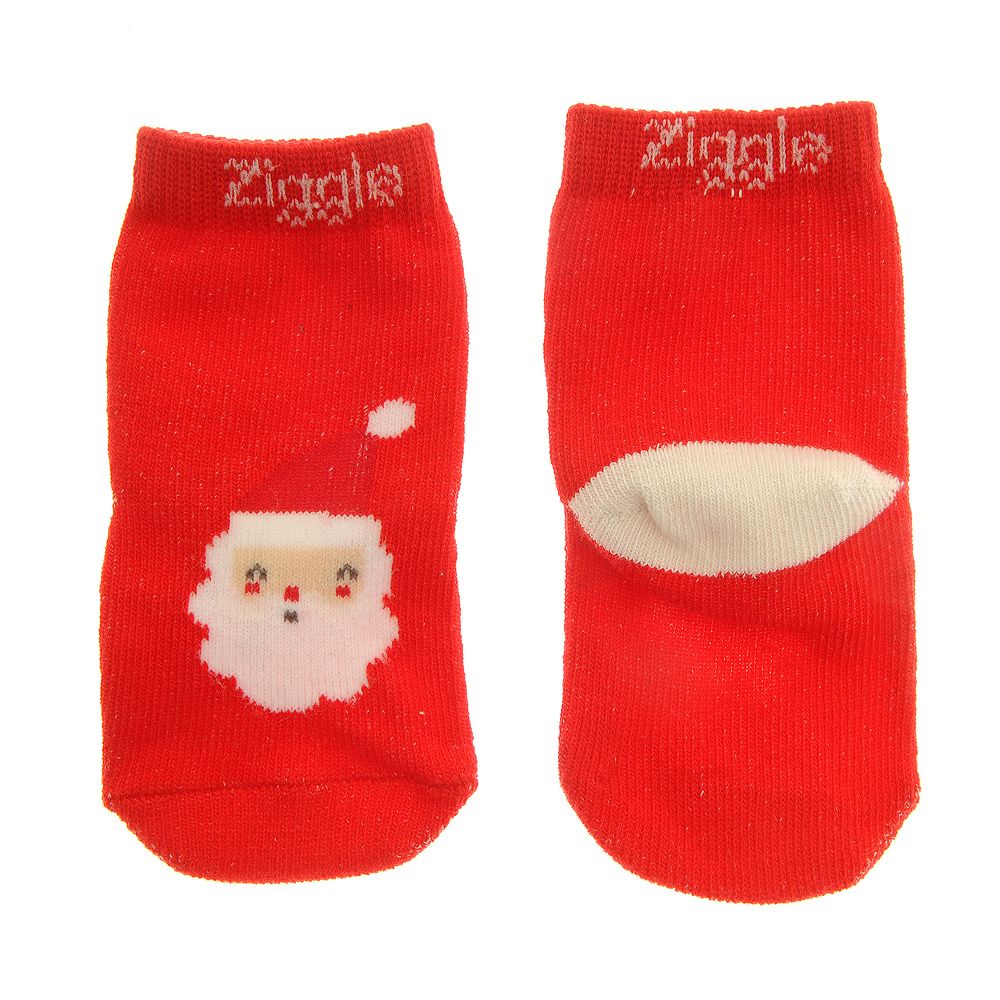 Ziggle Baby Santa Leggings and Socks Set - 0-6 Months