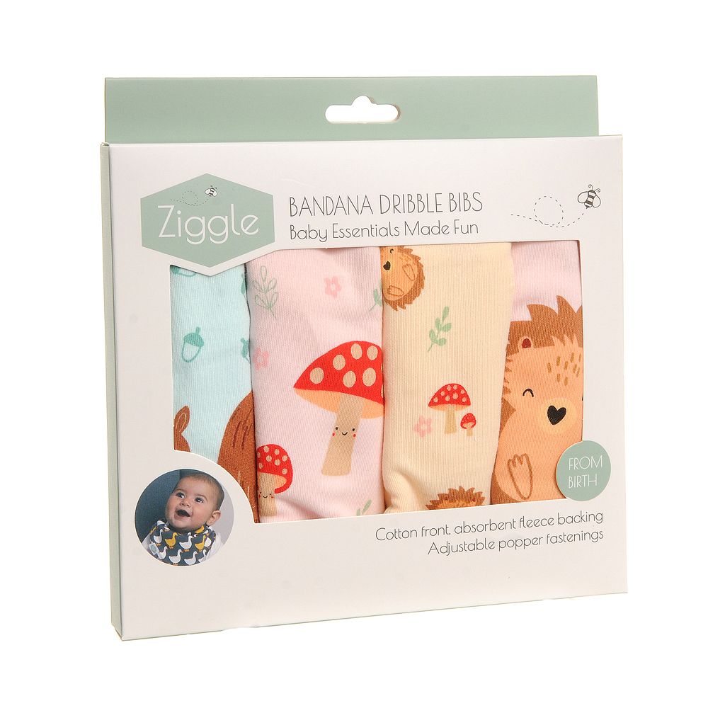 Ziggle Baby Woodland Bib Set