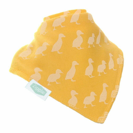 Ziggle Baby Yellow Waddling Ducks Dribble Bib - Old Railway Line Garden Centre