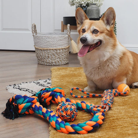Zoon 112cm Uber-Activ Rope Mega Tug Toy - Old Railway Line Garden Centre