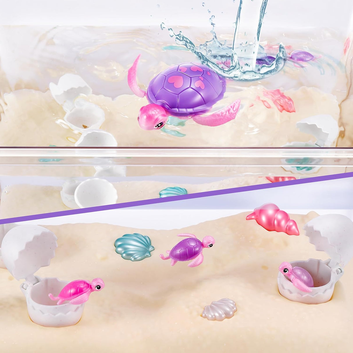 Zuru Pets Alive Mommy Turtle & Baby Surprise Toy Pet