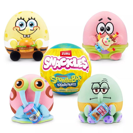 Zuru Snackles 5'' Spongebob Squarepants Plush Mystery Capsule - Old Railway Line Garden Centre