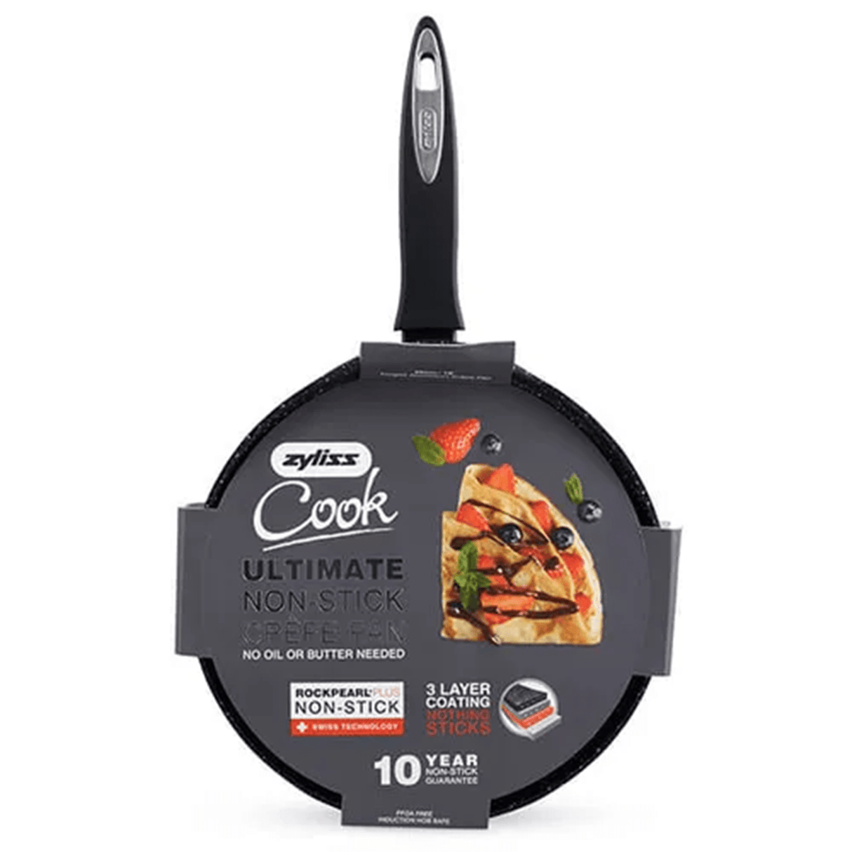 Zyliss Cook 25cm Non - Stick Crepe Pan - Old Railway Line Garden Centre