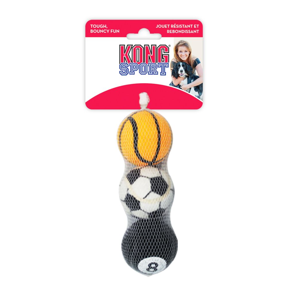 KONG Airdog Sports Balls Medium 3 Pack
