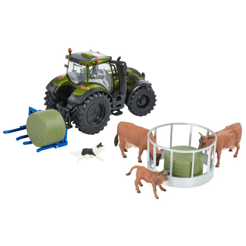 Britains 1:32 Replica Model Valtra Olive Green Playset