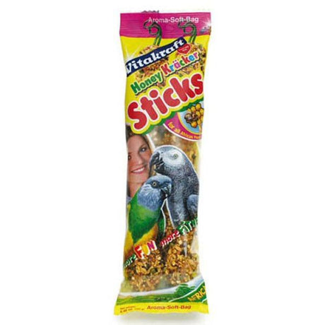 Vitacraft Kracker Large Breed Parrot Honey Sticks (2 Pack)