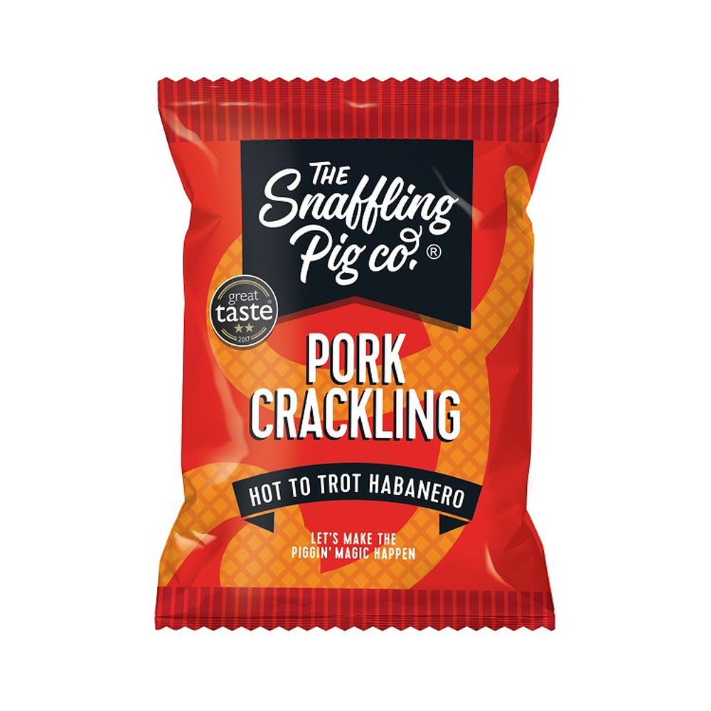 Snaffling Pig Co.40g Hot to Trot Habanero Pork Crackling