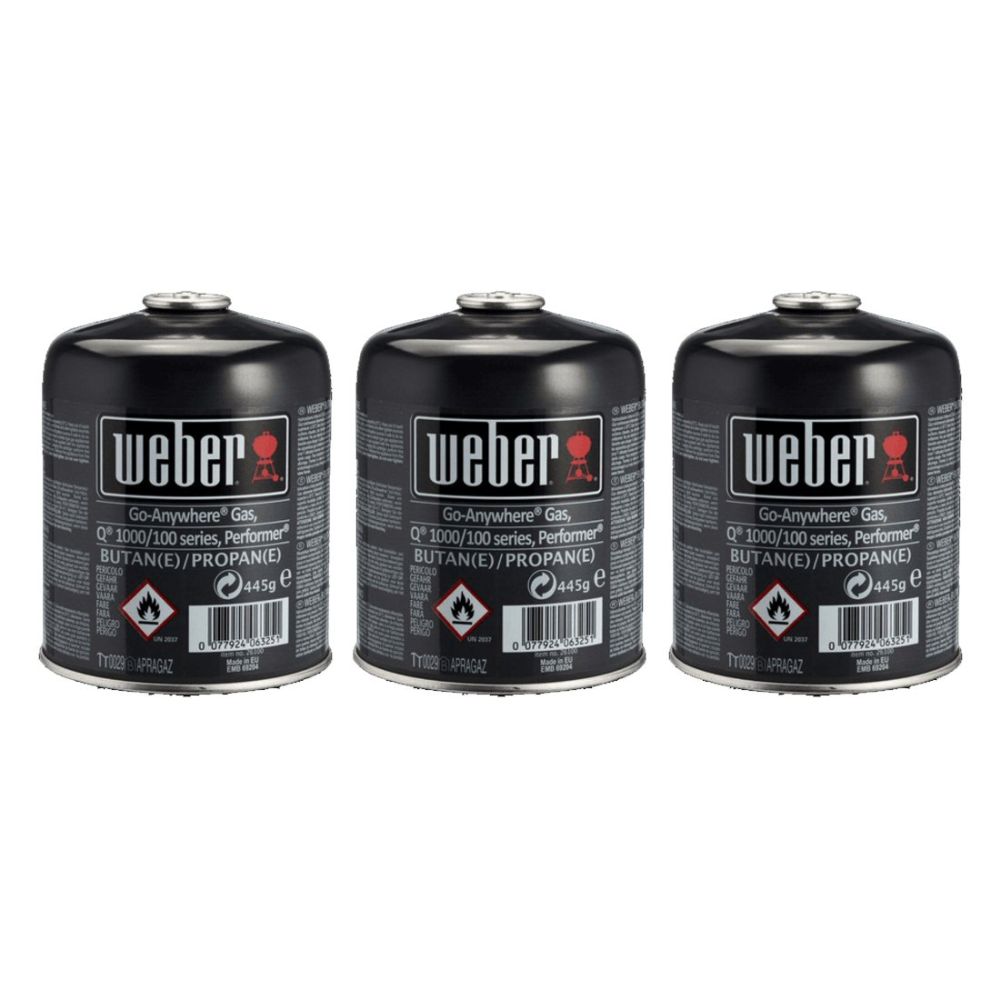 Weber Pack of 3 Gas Canisters