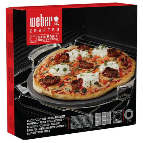 WEBER CRAFTED Gourmet BBQ System Glazed Pizza Stone - 8861