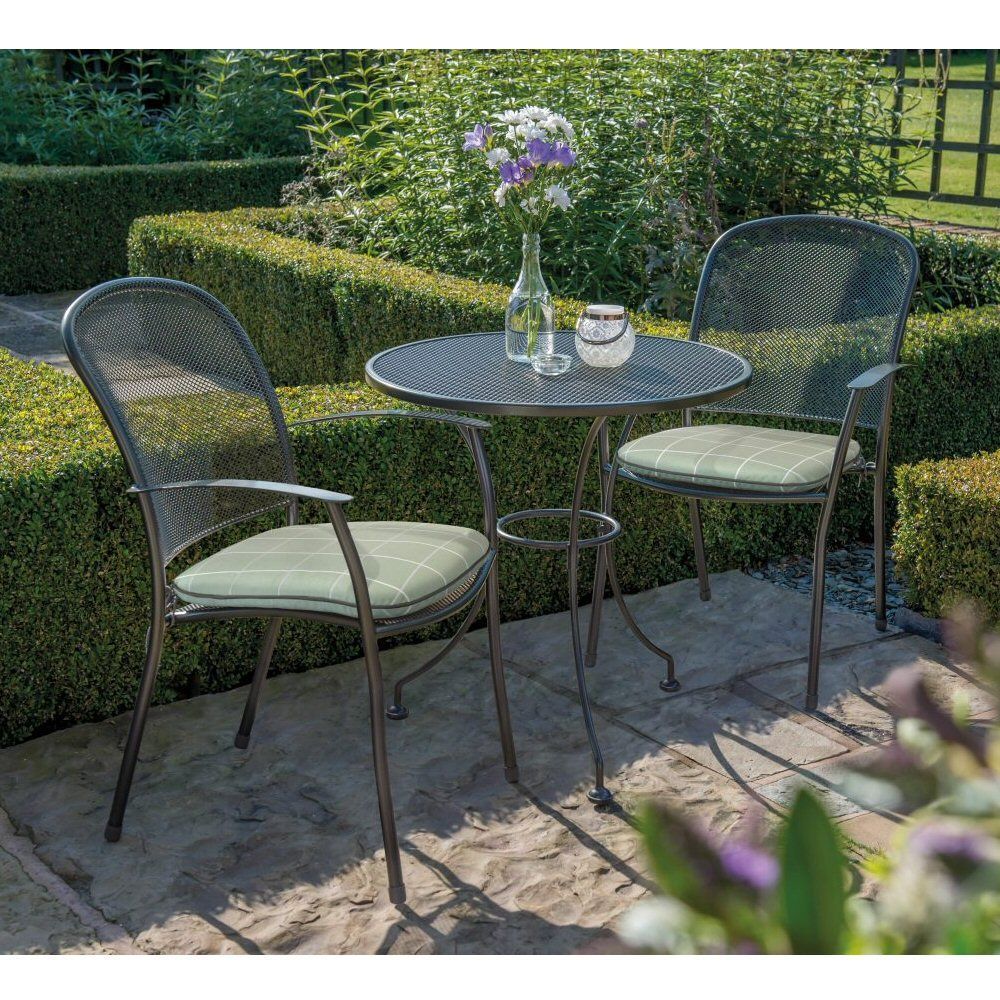 Kettler Caredo 2-Seater Metal Bistro Set - Sage