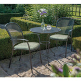 Kettler Caredo 2-Seater Metal Bistro Set - Sage