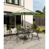 Kettler Caredo 4-Seater Metal Dining Set - Sage