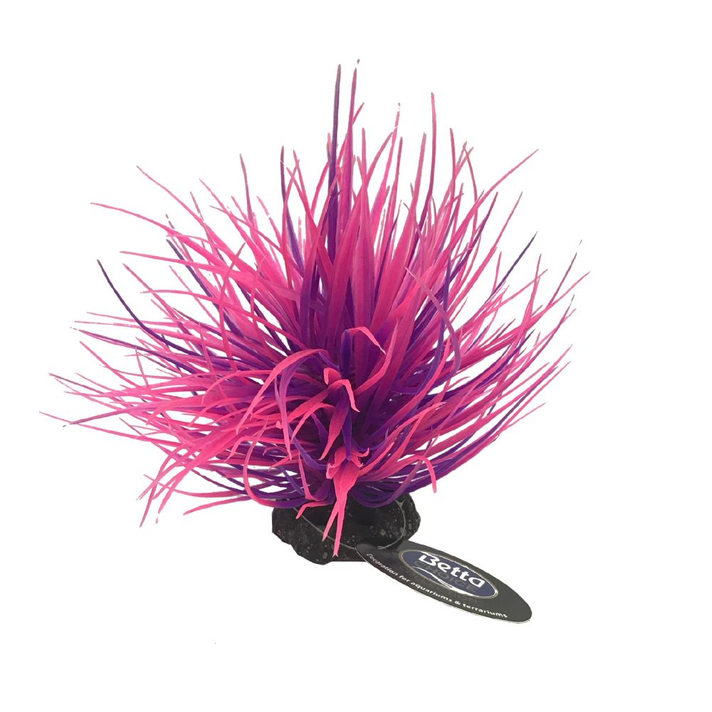 Betta "4 Pink Plastic Plant