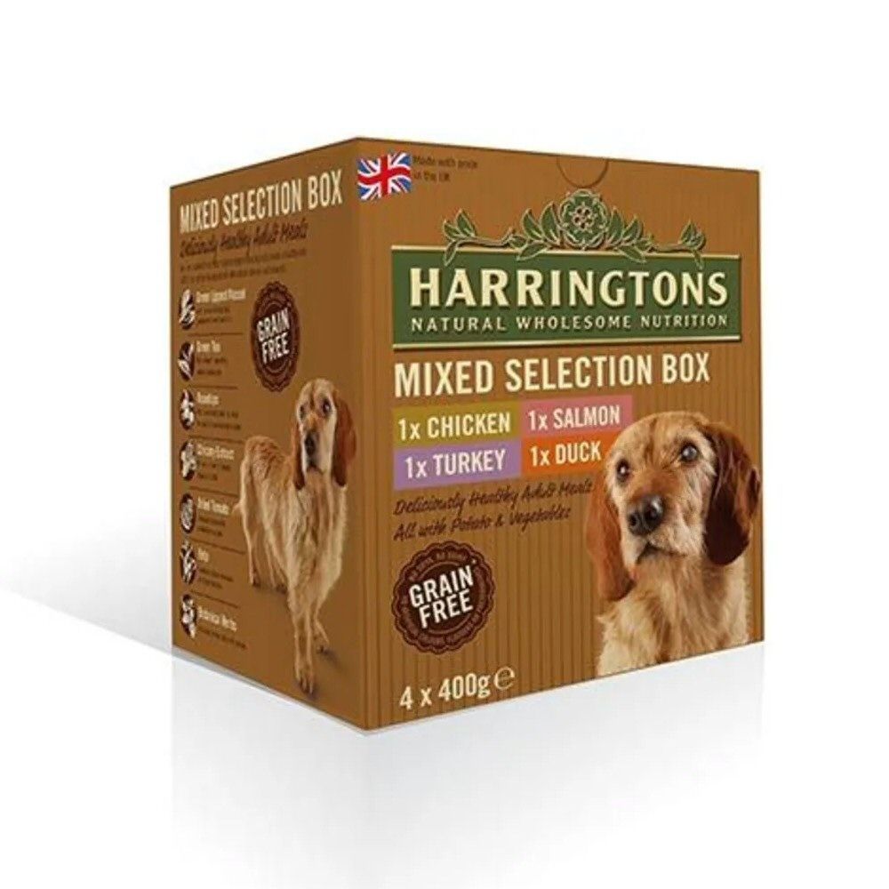 Harringtons 6 x 400g Dog Food Tray Mix