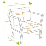 Hartman Sanza 5-Seater Square Corner Casual Dining Set