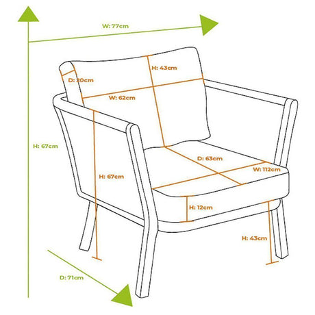 Hartman Sanza 5-Seater Square Corner Casual Dining Set