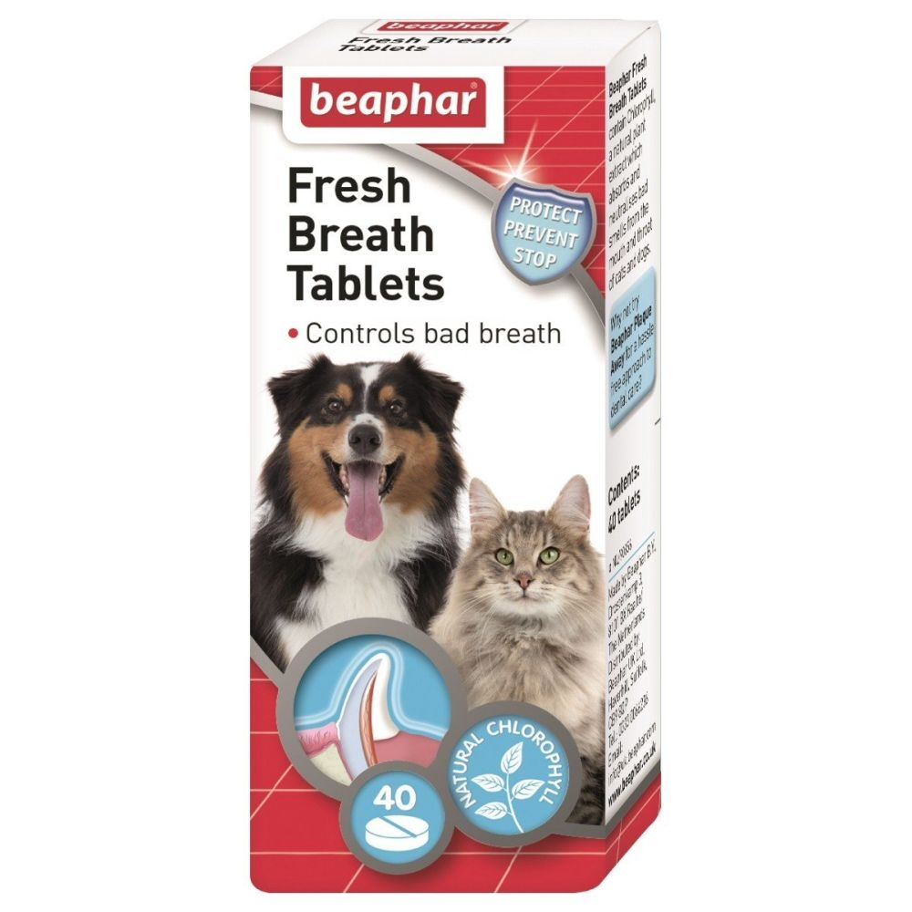 Beaphar Fresh Breath Tablets for cats and dogs - 40 tablets